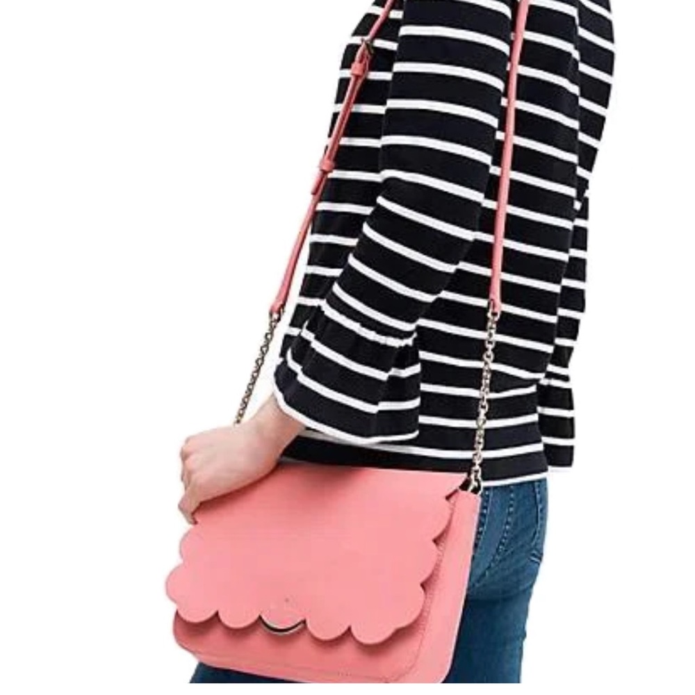 Barbiecore Kate Spade Magnolia Street Izabella Crossbody Coral/Deep Plum Pink